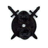 D&d Cross Sword D20 Spinner Pin Enamel