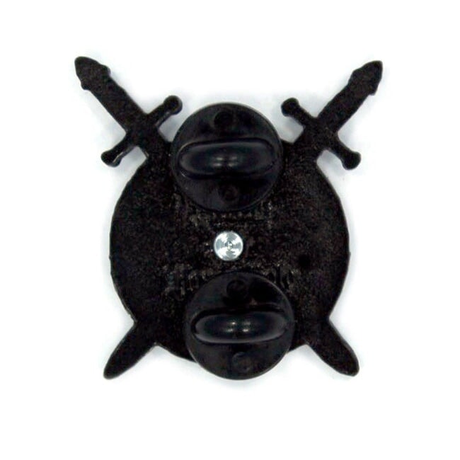 D&d Cross Sword D20 Spinner Pin Enamel