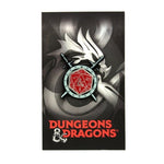 D&d Cross Sword D20 Spinner Pin Enamel