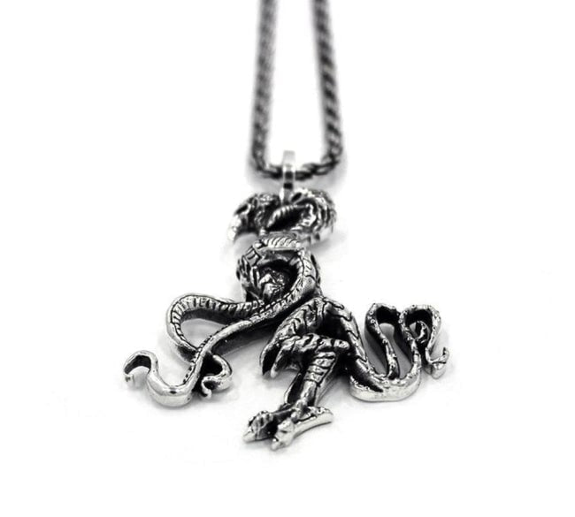 D&d Demogorgon Pendant Silver / 24 Ss Necklaces