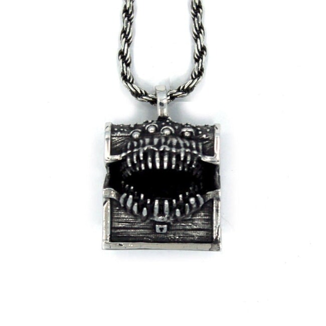 D&D Mimic,Mimic pendant,mimic monster,monster manual,mimic creature,D&D jewelry