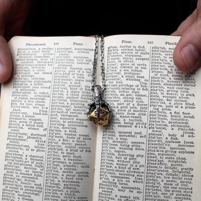 D&D Dragon Claw,Dungeons and Dragons Necklace,D&D pendant,D&D necklace,D&D accessory