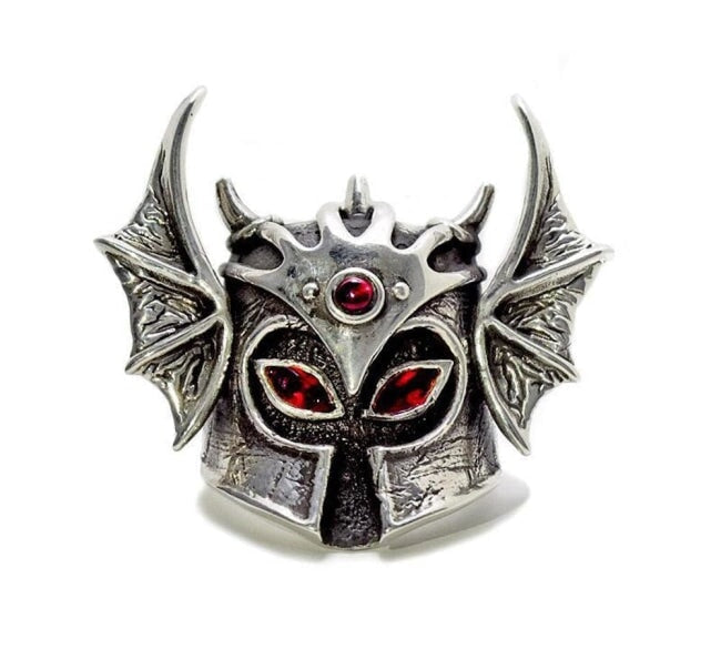 D&D Warduke Ring,Warduke character,silver D&D jewelry,D&D ring,Helmet ring,DND jewelry