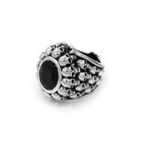 right angle of the Dead Ringer Ring in silver from the han cholo skulls collection