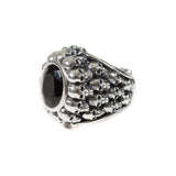 angle of the Dead Ringer Ring in silver from the han cholo skulls collection