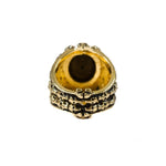back of the Dead Ringer Ring in gold from the han cholo skulls collection
