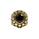front of the Dead Ringer Ring in gold from the han cholo skulls collection