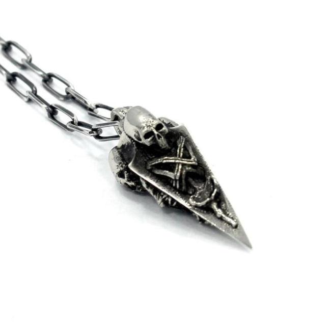 Death Spike Pendant Sterling .925 / 24 Pm Necklaces