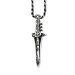 green ranger Dragon Dagger Pendant angled on a white background