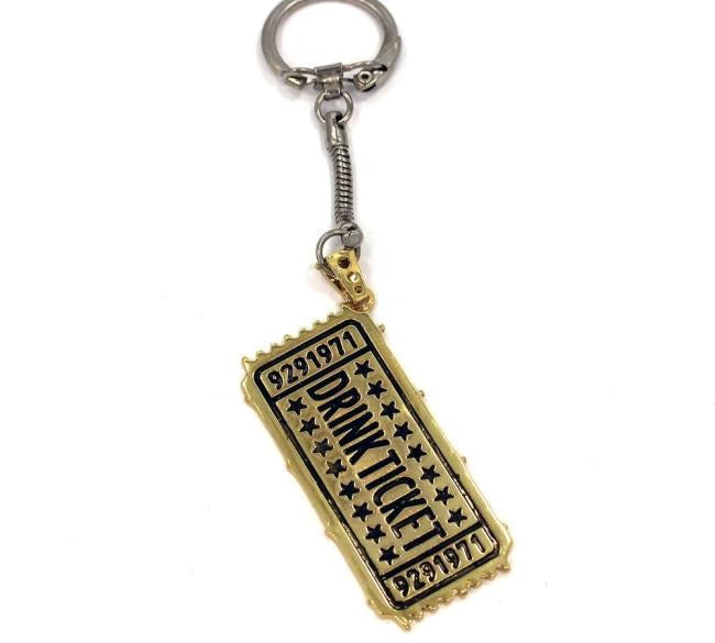 back of the Drink Ticket Keychain from the han cholo music collection