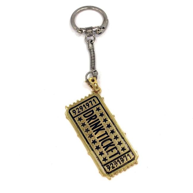 back of the Drink Ticket Keychain from the han cholo music collection