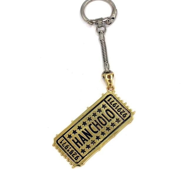 front of the Drink Ticket Keychain from the han cholo music collection