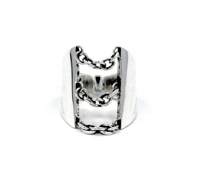 Drip Chain Ring Sterling .925 / 6 Pm Rings