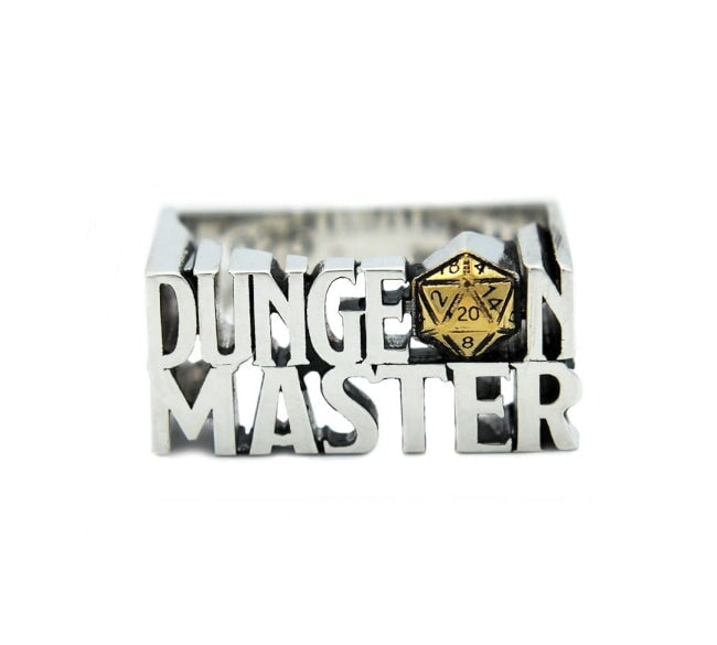 dungeons and dragons ring,D&D jewelry, D&D ring,Dungeon Master,D&D Dungeon Master,DM RING