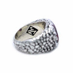 HC detail of the Emperor Nugget Ring in silver from the han cholo fantasy collection