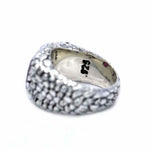 inner detail of the Emperor Nugget Ring in silver from the han cholo fantasy collection