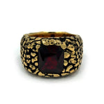 front of the Emperor Nugget Ring in gold from the han cholo fantasy collection