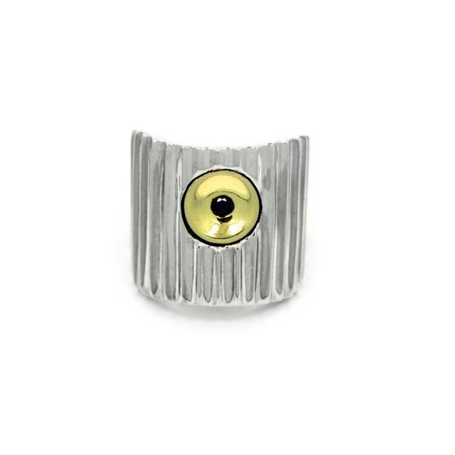 Fat Cap Ring Sterling .925 / 9 Pm Rings