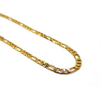 Figaro Chain, Cuban link chain, link chain, gold mens chain, gold chains, gold necklace, han cholo