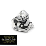 right side of the first order Stormtrooper Ring from the han cholo star wars collection