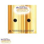 shot of the back of the she-ra for the honor of grayskull enamel pin on pin card with rubber backs