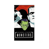 front of the Frankenstein Enamel Pin on an officially licensed universal monsters pin card