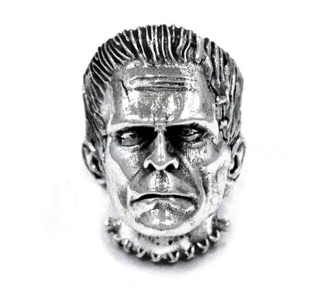 front view of the Frankenstein Ring from the universal monsters jewelry collection