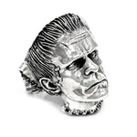 right side angle of the Frankenstein Ring from the universal monsters jewelry collection