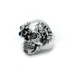 left side of the Future Human Ring in silver from the han cholo fantasy collection