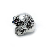 left side of the Future Human Ring in silver from the han cholo fantasy collection