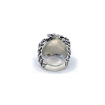back of the Galaxy Ring in silver from the han cholo alien collection