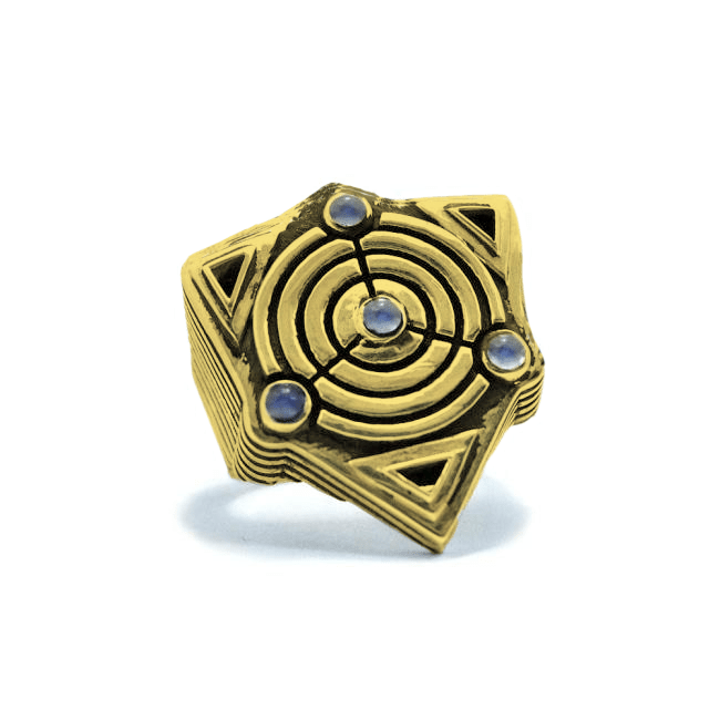 Awoken Ring pm rings Precious Metals Vermeil - 24k Gold Plated 9 Opal