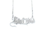 Han Cholo Name Plate Pendant Sterling Silver .925 Pm Necklaces