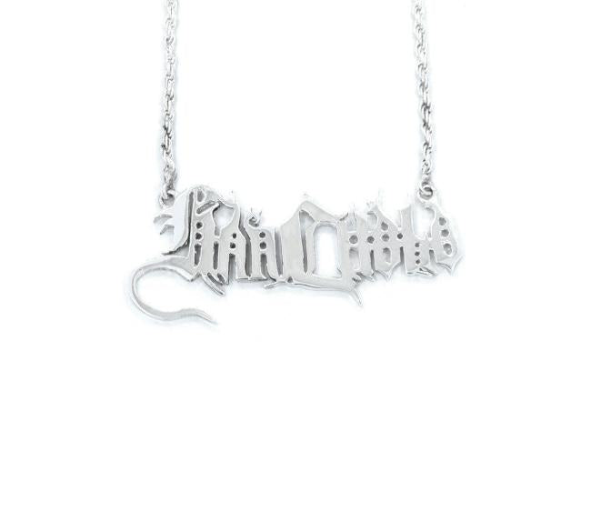 Han Cholo Name Plate Pendant Sterling Silver .925 Pm Necklaces