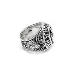.925 Sterling Silver mens class ring, unique class ring from Han cholo