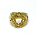 Heart Cutter Ring Gold / 5 Ss Rings