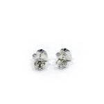 back of the Heart Stud Earrings in silver from the han cholo shadow series collection