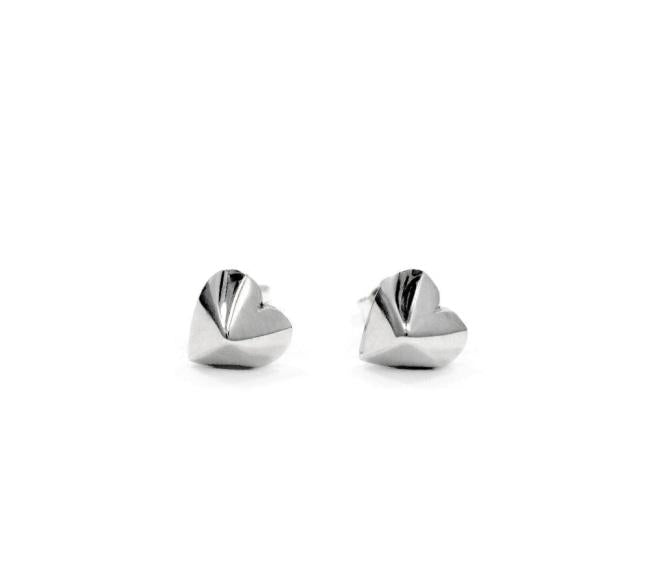 Heart Stud Earrings Sterling .925 / 4Mm Pm Earrings