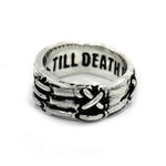 front view of the Her till death do us part ring from the universal monsters collection