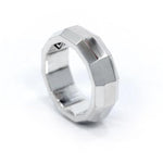 His Faceted Band Pm Rings