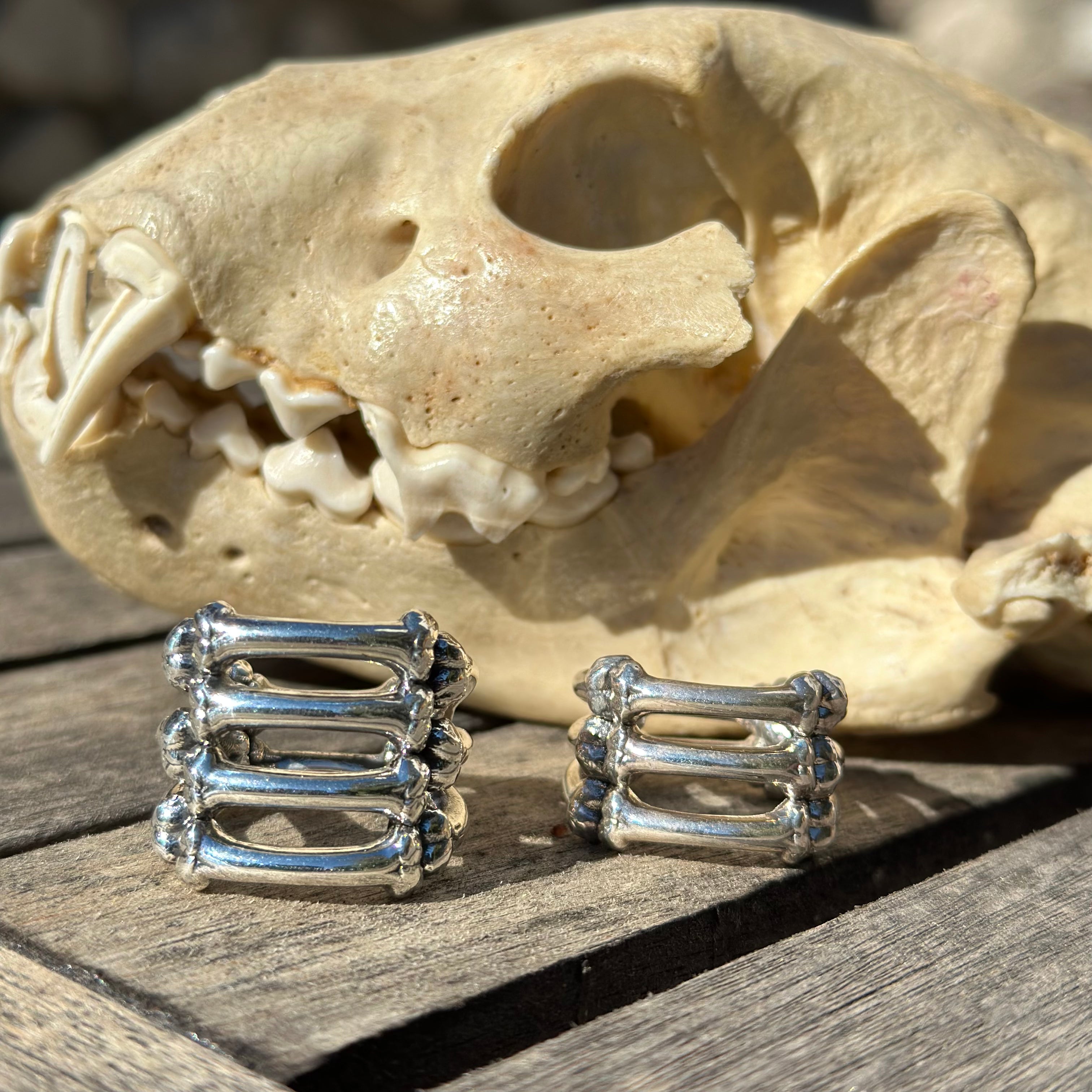 4 Layer Bone Ring pm rings Precious Metals 