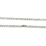 3mm Figaro Chain ss necklaces Shadow Series 