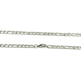 3mm Figaro Chain ss necklaces Shadow Series 