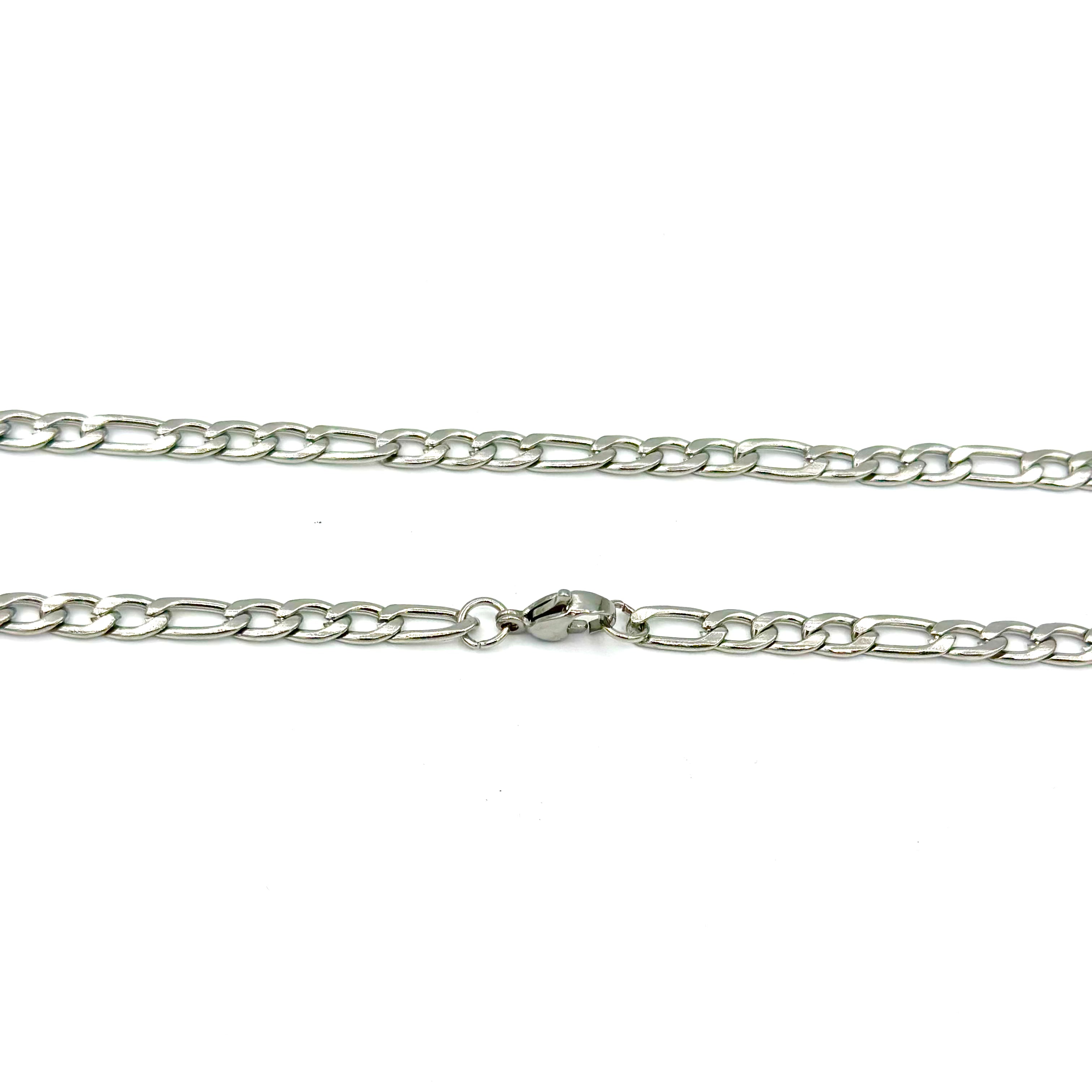 3mm Figaro Chain ss necklaces Shadow Series 