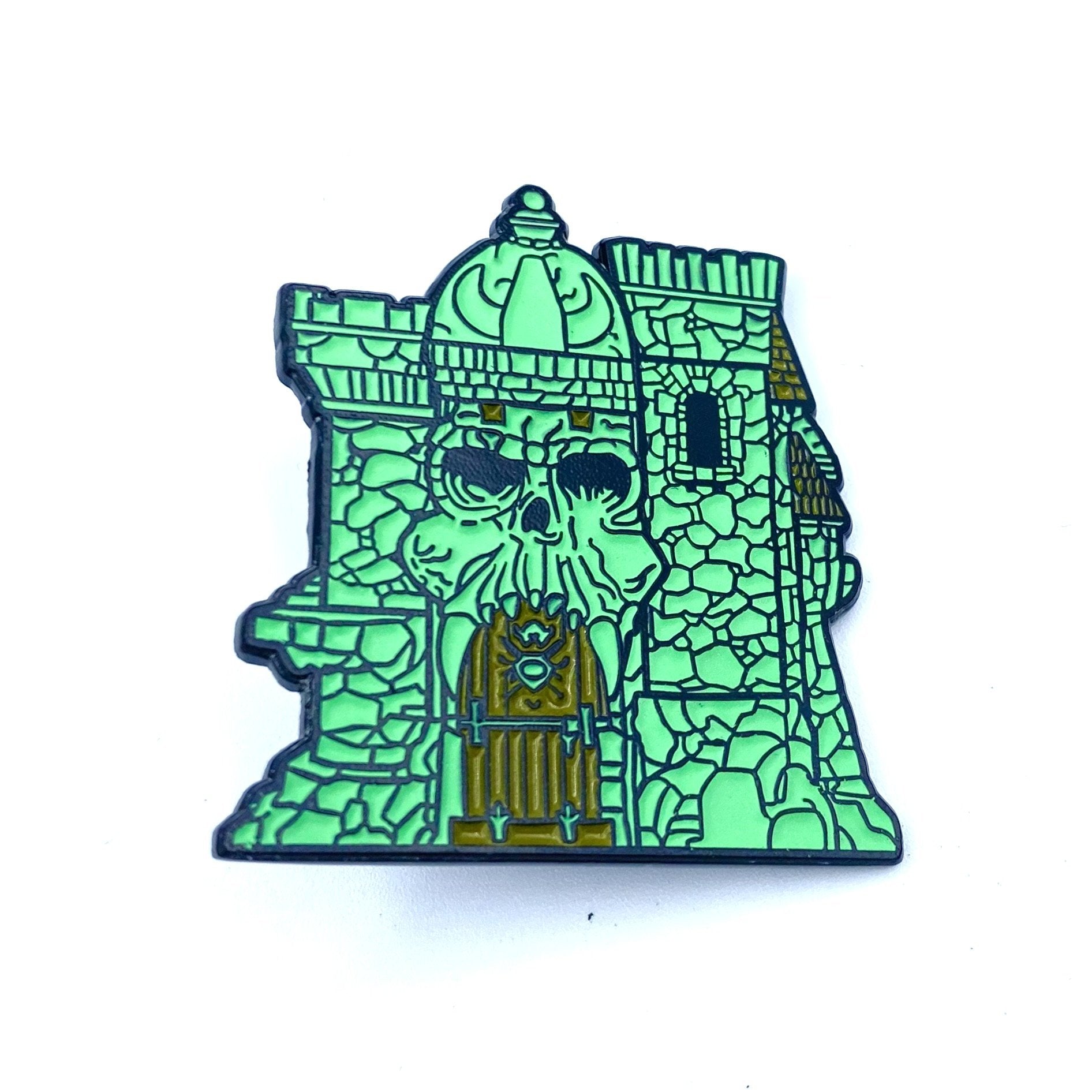 Castle Grayskull Enamel Pin - Glow in the Dark Enamel Pin Masters of the Universe 