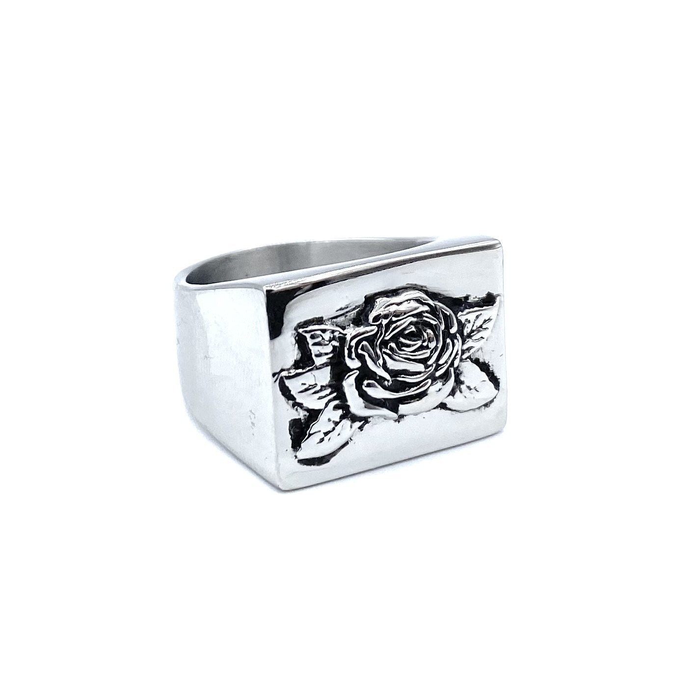 Rose Signet Ring ss rings Shadow Series Silver 9 