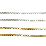 3mm Figaro Chain ss necklaces Shadow Series 