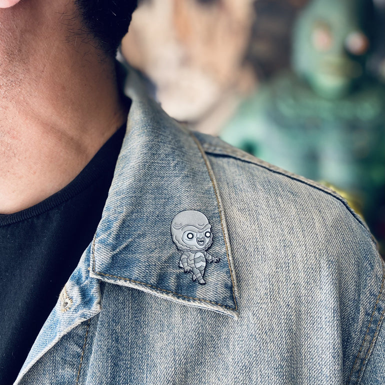 Universal Monsters Chibi Pin, Glow in the dark enamel pin, 