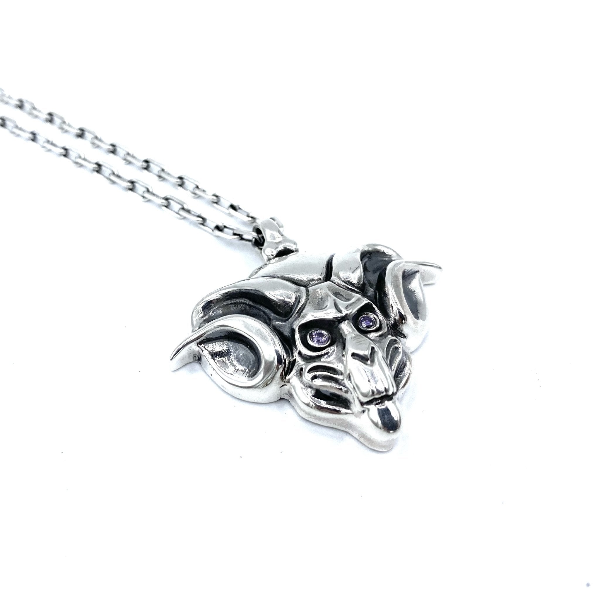 ram skull necklace, skeletor merch, heman and the masters of the universe jewelry