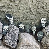 glow in the dark enamel pin, enamel pins, universal monsters, classic universal monsters, enamel pin